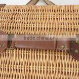 Custom Willow Picnic Basket With Shoulder Strap thumbnail-6