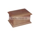 Natrual wooden funeral simple style cremation ashes urn
