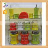 Ceramic Canister With Matal Stand thumbnail-1