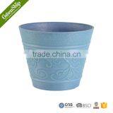 Antique Style Hand Carved Wholesale Price And High Quality Round Plastic Flower Pot For Garden Ornaments thumbnail-4