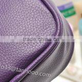 Hot Sell Fashion Ladies Beautyful Genuine Leather Make up Bag With Zipper thumbnail-3