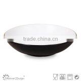 Hot Ceramic Two-tone Soup Plate Top Selling Factory thumbnail-3