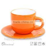 Broad Edge High Quality Bright Glaze Cup and Saucer thumbnail-2