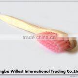High Quality Bamboo Toothbrush With Soft Pink Bristle thumbnail-3