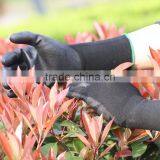 NMSAFETY 13g PU Gloves Black Nylon Liner PU Wroking Gloves Strong Abrasion Performance thumbnail-1