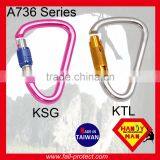 25KN Big Gate Open Mountain Climbing Aluminum Carabiner With HMS Type thumbnail-5