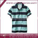 2014 Cotton Mens Striped Polo Shirt; Fashion Leisure Polo Shirt thumbnail-1
