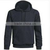 NEW MENS LONG SLEEVE BlACK HOODED JUMPER SWEATSHIRT HOODIE SPORT PULLOVER TOP thumbnail-1