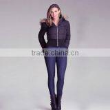 2014 Fashion Windbreaker Women Winter Quilted Puffer Jacket With Hood thumbnail-2