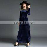 2017 Custom High Quality Elegant Long Evening Ladies Dress thumbnail-3