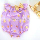 Baby Rompers Wholesale Baby Clothes,gold Polk Baby Rompers,baby Wear thumbnail-4