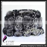 CX-H-13A Genuine Rex Rabbit Fur Designer Fashion Women Hand Bag thumbnail-6