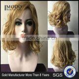 Wholesale Cheap Pice Party Wig Women Bob Blonde Wigs Natural Curly Wave Short Wig thumbnail-1