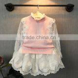2016 Fashion Low Price Flower Low MOQ Sweater Standing Neck Japan Children Clothing thumbnail-1