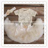Baby Summer Suit Sets Top Shirts+kids Fluffy Skirts Children Clothing Set thumbnail-4