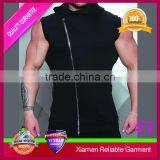 Custom Cotton Polyester Sleeveless Zip Hoody for Men's Sportswear Online Shop China thumbnail-4