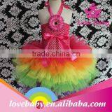 Fairy Kids Crochet Top Tutu Lined Bottom Tulle Mermaid Wedding Dress thumbnail-1