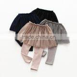 S60645B New Autumn Children's Clothing Girls Two Culottes Children Cotton Gauze Pants Bottoming Trousers thumbnail-1