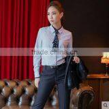 Custom 2017 Women Formal Suit Beautiful Blouse Design Elegant Women Pants Suit thumbnail-2