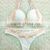 Newest Design Beautiful Ladies Elegant Lace Underwear Sexy Bra and Panty Set thumbnail-5