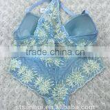 Newest Design Front Open Sexy Lace Bra and Pante Sets Women Underwear From Shantou Sanhui thumbnail-2