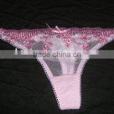 Embroidery Sexy G-string for Young Lady(OEM)/sexy Sex Girls Photos Thong g String