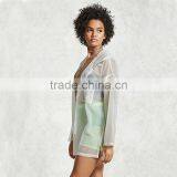 Lightweight Outdoor Waterproof Rain Hoodie Ladies Transparent Nylon Jackets thumbnail-2