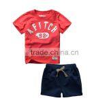 Wholesale Summer Cotton Printing Boys Kids Clothes Clothing Set thumbnail-3