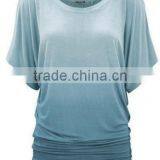 Autumn Europe and the United States Foreign Trade Easy Leakage Shoulder Lady T-shirt With Short Sleeves thumbnail-4