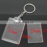 Custom W/Transparent Acrylic Picture Frames Key Chain For 43x28mm Photo thumbnail-3