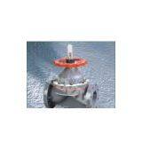 UPVC / PVC Diaphragm Valve Flange Connection Wheel Handle PN1.0Mpa JIS