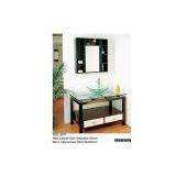 Glass Basin With Wooden Bathroom Cabinet thumbnail-1