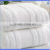 Customized High quality luxury white 100% cotton hotel bath towel