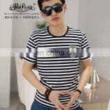 Peijiaxin Latest Design Cotton Man China Plain Wholesale Striped T-shirt thumbnail-1