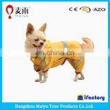 Waterproof breathable plastic funny dog rain coat for selling