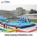 Commercial Swan Rectangle Metal Frame Pool / Swimming Strong Style Color Pool for Sale