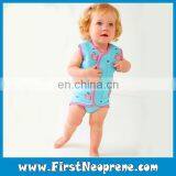 Blue And Pink Apple Beachfront Neoprene Baby Swim Wraps thumbnail-4