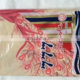 cotton printed bed sheet peacock designs with many color ways