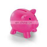 Piggy Shaped Plastic Pvc Coin Bank and Money Box Coin Can With Bottom Lid thumbnail-4