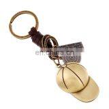 Sports Souvenir Gifts Vintage Baseball Cap Leather Keychain thumbnail-1