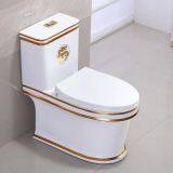 China Manufacturer Ceramic Chaozhou Golden 4D Luxury Simple Toilet Bowl for Sale