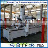 4-Axis CNC Work Center for Aluminum Profile With Saw Blade