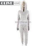 Sherpa Solid Bathrobe Winter Pyjamas Sets Bulk Bathrobes With Hood thumbnail-1