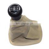 Beige Gear Shift Knob Gaitor Boot 5 Speed For VW PASSAT 1996-2005 thumbnail-1