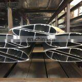 6063 T5 Extruded Aluminum Louvre / Oval Shaped Aluminium Industrial Profiles / l Shape Aluminum Profile Lourve thumbnail-4