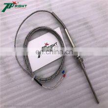 4.5*100mm of Thermocouple K Type With Corrugated Hose Lead Cable Length in 500/1000/1500mm thumbnail-4