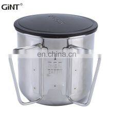 Best Sale Single Layer Portable 420ml Stainless Steel Coffee Mug With Foldable Handle thumbnail-3