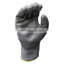 HPPE Anti-Cut Level 5 Protection Safety Work Cut Resistant Gloves With PU Coated Palm thumbnail-2
