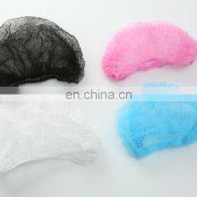 Non-woven PP/SMS Disposable Mob Cap Pleated Clip Cap Hair Head Cover With Elastic for Medical/Food/Beauty Industry thumbnail-5