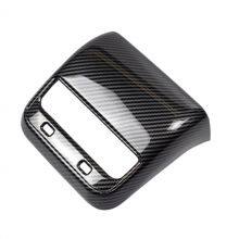 Rear Air Vent Outlet Cover Trim Anti-Scratch for Tesla Model 3 Y Car Accessories Carbon Fiber ABS USB Hole Cover thumbnail-3